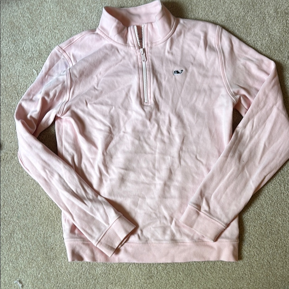Vineyard Vines Pink Zip Up Top